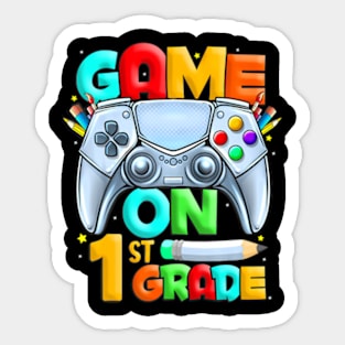 Game On 1st Grade Back To School 1st Grade Level Unlocked Sticker